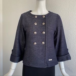 Burberry navy double breasted jacket